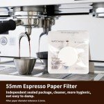 Espresso Paper Filter 55mm - Unbleached Coffee Puck
