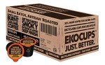 EKOCUPS Organic Burnt Caramel Flavored Coffee Pods, Extra 30% More Coffee Per Cup, Artisan Fair Trade Dark Roast, Carmel Coffee for Keurig K Cup Machines, Recyclable Pods, 40 Count