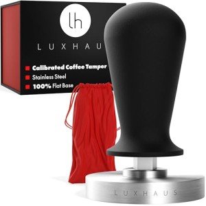 LuxHaus 53mm Calibrated Stainless Steel Espresso Tamper