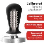 LuxHaus 53mm Calibrated Stainless Steel Espresso Tamper