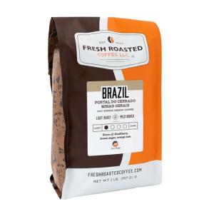 Brazil Minas Gerais Light Roast Coffee, 2lb Whole Bean