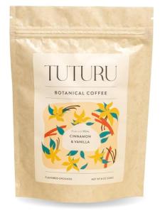 TUTURU Cinnamon Vanilla Ground Medium Roast Organic Coffee