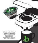 beaniac Organic Downtime Decaf Swiss Water Decaffeinated, Medium Roast, Single Serve Compostable K Cup Coffee Pods, Organic Arabica Coffee, Keurig Brewer Compatible, 30 Count