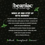 beaniac Organic Downtime Decaf Swiss Water Decaffeinated, Medium Roast, Single Serve Compostable K Cup Coffee Pods, Organic Arabica Coffee, Keurig Brewer Compatible, 30 Count
