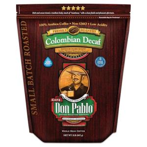 2LB Don Pablo Colombian Decaf - Medium-Dark Roast Coffee