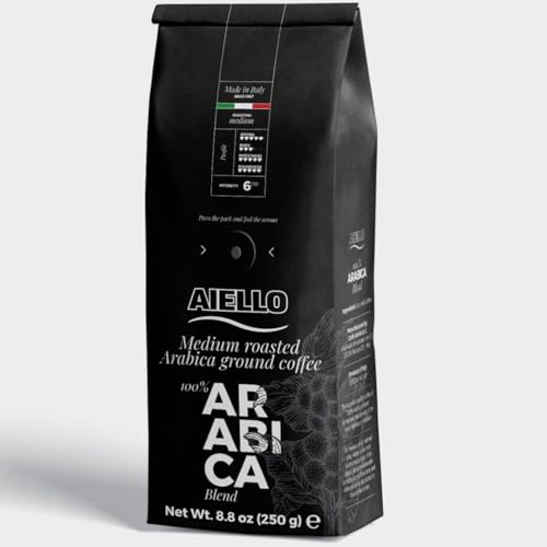 Aiello Caffe 100% Arabica Medium Roasted Espresso Blend