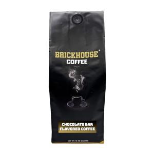 Brickhouse Coffee, Chocolate Bar Premium Flavored Ground Coffee, Notes of Caramel, Chocolate, Nougat & Peanuts, 12oz bag