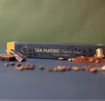 ‘San Marino’ Organic Italian Lungo for Nespresso | 100 USDA Organic Aluminum Capsules | Eco-Friendly Medium Roast | 100% Nespresso Compatible Pods | Fairtrade