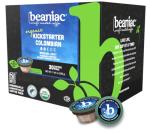 beaniac Organic Kickstarter 100% Colombian, Medium Light Roast, Single Serve Compostable K Cup Coffee Pods, Organic Arabica Coffee, Keurig Brewer Compatible, 30 Count