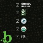 beaniac Organic Kickstarter 100% Colombian, Medium Light Roast, Single Serve Compostable K Cup Coffee Pods, Organic Arabica Coffee, Keurig Brewer Compatible, 30 Count