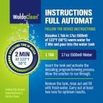 WoldoClean 2in1 Descaler Tablets for Coffee Machines - Keurig, Nespresso, Delonghi, Miele