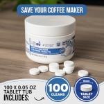 Caffenu Coffee Machine Cleaner Tablets - 100 Tablets