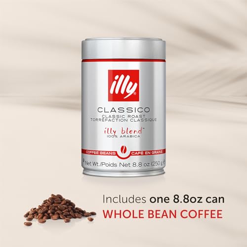 Illy Classico Medium Roast Whole Coffee Beans 8.8oz