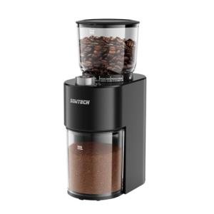 SOWTECH Anti-static Conical Burr Coffee Grinder, Adjustable Burr Mill with 38 Precise Grind Setting, precision timer, for Espresso/Drip/Pour Over/Cold Brew/French Press Coffee Maker(Black)
