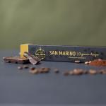 ‘San Marino’ Organic Italian Lungo for Nespresso | 100 USDA Organic Aluminum Capsules | Eco-Friendly Medium Roast | 100% Nespresso Compatible Pods | Fairtrade