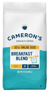 Cameron's Breakfast Blend Roasted Ground Coffee, 32oz Bag
