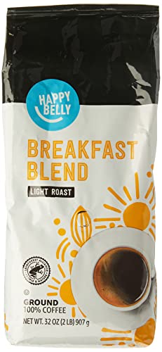 Happy Belly Breakfast Blend Ground Coffee, 2lb Pack