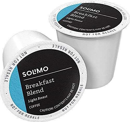 Solimo Breakfast Blend Coffee Pods, Compatible with Keurig