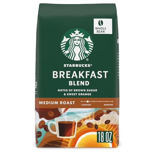 Starbucks Breakfast Blend: Medium Roast Whole Bean Coffee