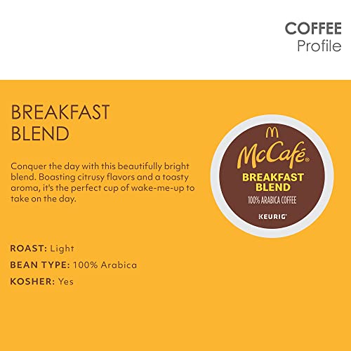 McCafe Breakfast Blend Keurig K-Cup Pods, 72 Count