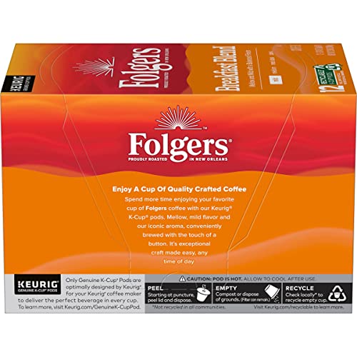 Folgers Breakfast Blend 72 Keurig K-Cup Pods