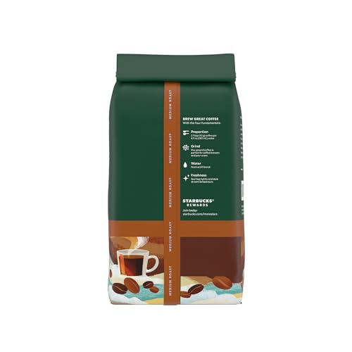 Starbucks Breakfast Blend Medium Roast Ground Coffee, 18oz