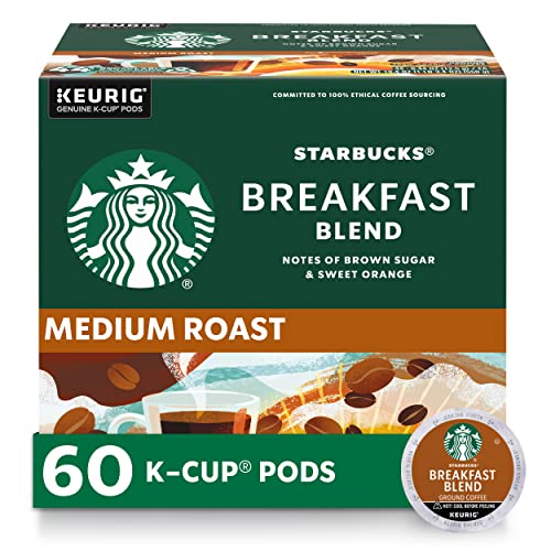 Starbucks K-Cup Breakfast Blend Medium Coffee Pods Arabica