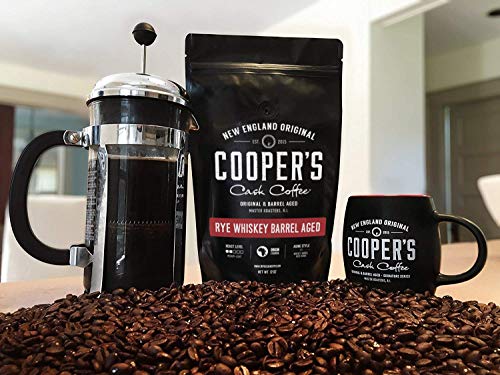 Rye Whiskey Barrel Aged Ethiopian Coffee, Freshly Roasted