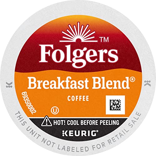 12 Folgers Breakfast Blend Keurig K-Cup Pods
