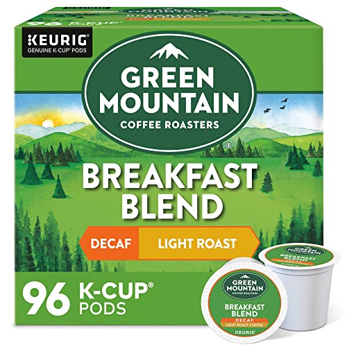 Green Mountain Breakfast Blend Decaf K-Cup Pods, 96 count