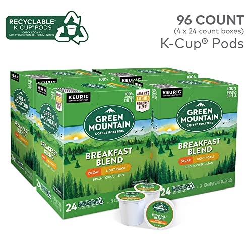 Green Mountain Breakfast Blend Decaf K-Cup Pods, 96 count