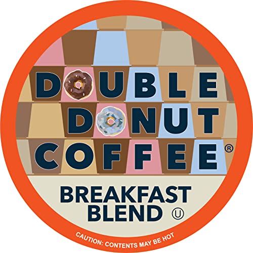 Double Donut Breakfast Blend Coffee Pods, Light Roast, 80 Count