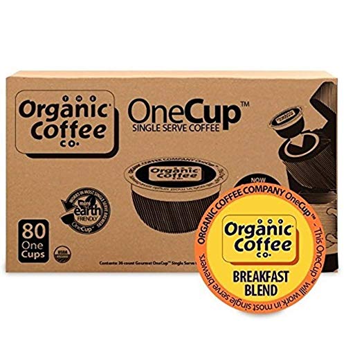 Organic Breakfast Blend Coffee Pods (80 Ct) - Medium Roast