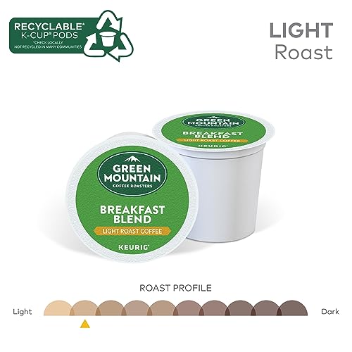 Green Mountain Breakfast Blend K-Cup Pods, Light Roast