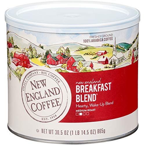 New England Breakfast Blend Medium-Roast Ground Coffee, 30.5oz