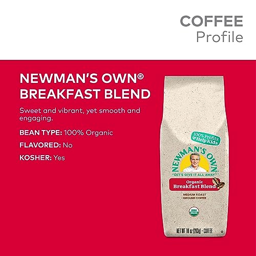 Newman's Own Organics Breakfast Blend 10oz Medium Roast