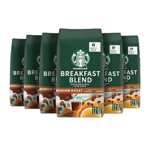 Starbucks Breakfast Blend Whole Bean Coffee - 6 bags