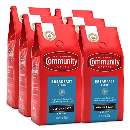 Community Coffee Breakfast Blend, 12 oz bags (6)