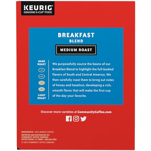 Community Coffee Breakfast Blend Medium Roast K-Cup Pods