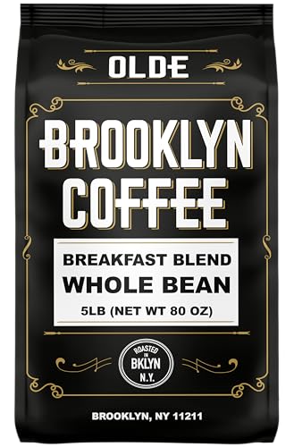 Fresh Roasted 5lb Brooklyn Breakfast Blend Coffee Beans