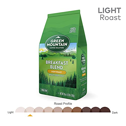 Green Mountain Breakfast Blend Whole Bean Coffee 18oz