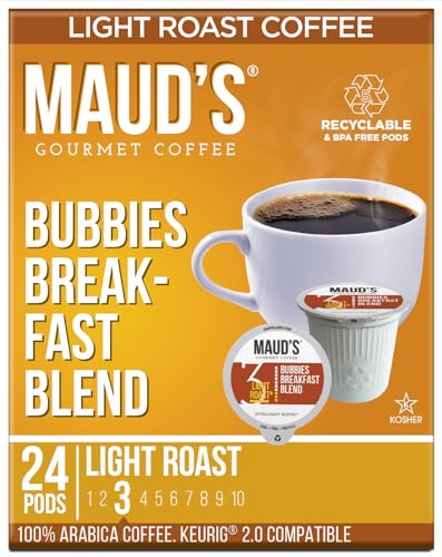 Maud's Bubbies Breakfast Blend Coffee Pods, 24 ct