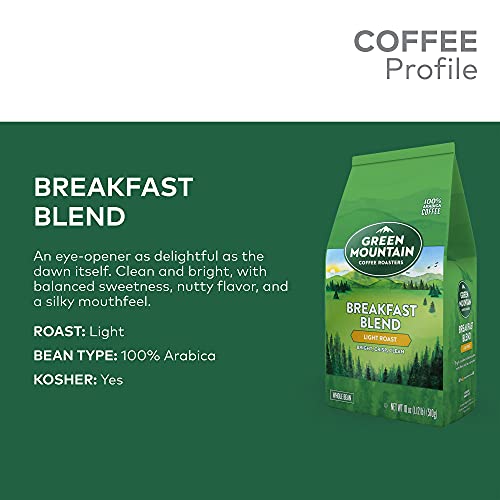 Green Mountain Breakfast Blend Whole Bean Coffee 18oz