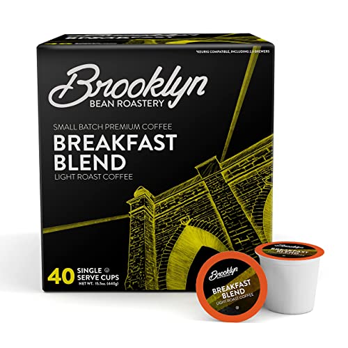 Brooklyn Beans Breakfast Blend Coffee Pods, 40 Count