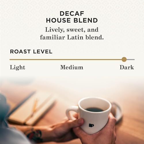 Peet's Coffee Decaf House Blend Dark Roast 18oz