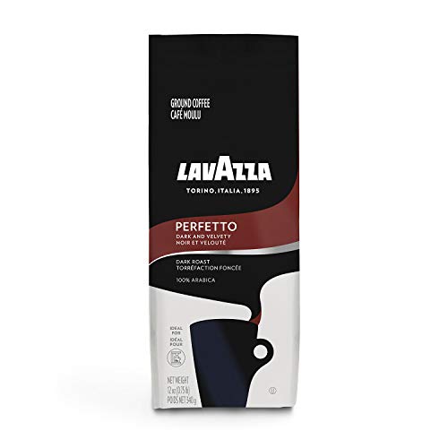 Lavazza Perfetto Dark Roast Ground Coffee, 12 oz
