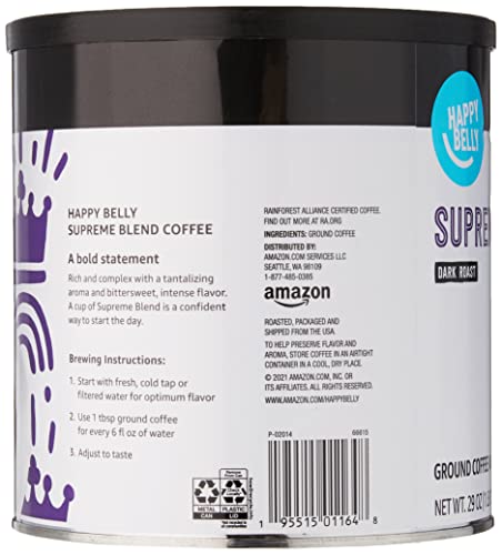 Happy Belly Supreme Blend Dark Roast Ground Coffee