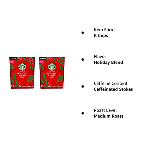 Starbucks Holiday Blend Coffee K Cups - 44 Pods