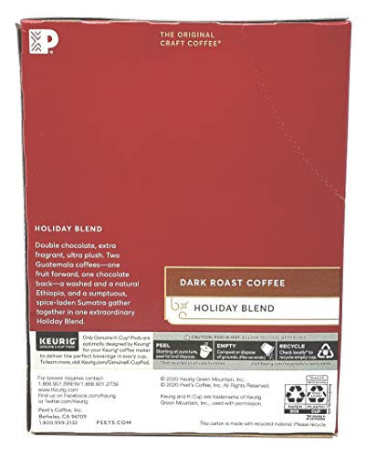 Peets Holiday Blend Coffee K-Cups - Bulk Pack