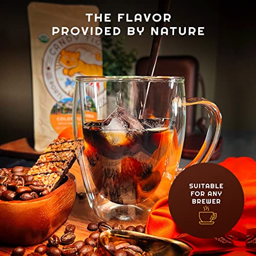 Organic Colombian Medium to Dark Roast Whole Bean Coffee